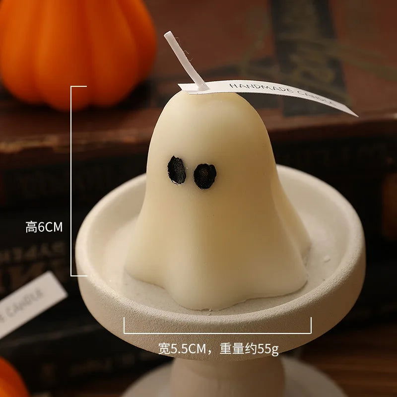 Handcrafted Halloween Ghost Scented Candle - Lavender Aroma Festive Decor - candletown.net