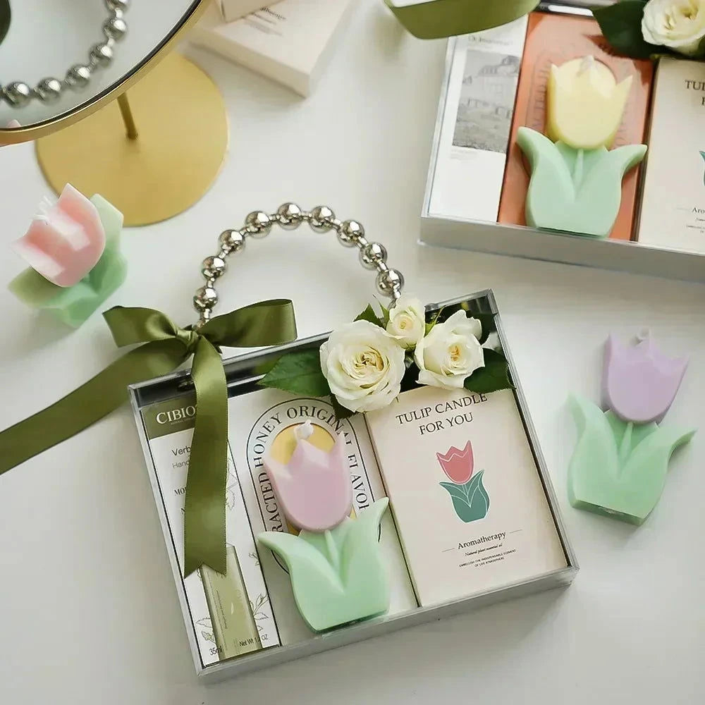 Handmade Tulip Soy Wax Candle - candletown.net
