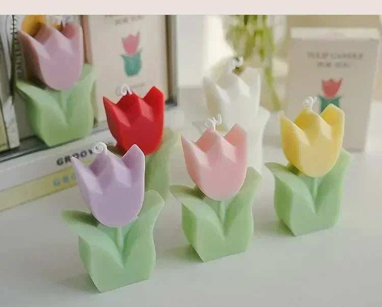 Handmade Tulip Soy Wax Candle - candletown.net
