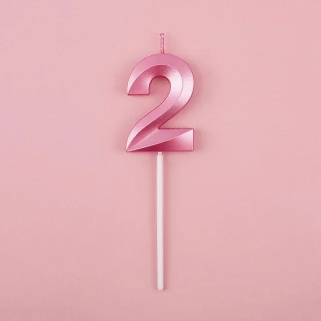 Happy Birthday Candles – Charming Pink and Blue Combo - candletown.net