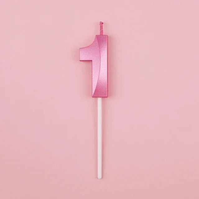 Happy Birthday Candles – Charming Pink and Blue Combo - candletown.net