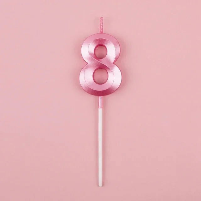 Happy Birthday Candles – Charming Pink and Blue Combo - candletown.net