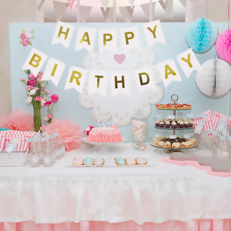 Happy Birthday Banner – Colorful Party Decoration - candletown.net