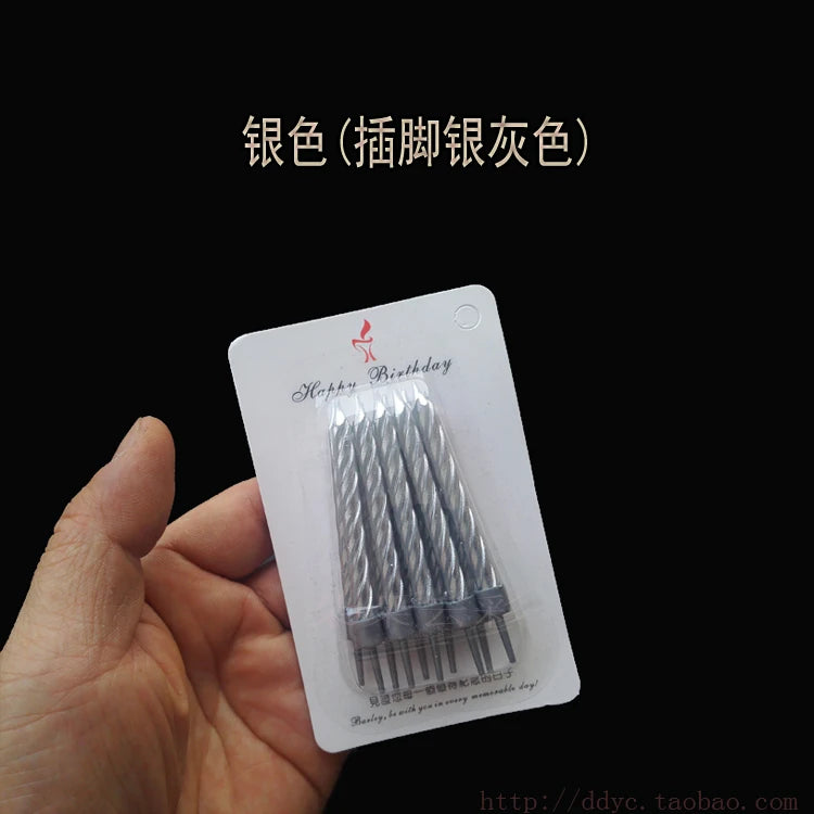 Slim Metallic Birthday Candles – Elegant Cake Topper - candletown.net