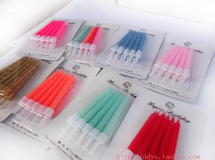 Slim Metallic Birthday Candles – Elegant Cake Topper - candletown.net