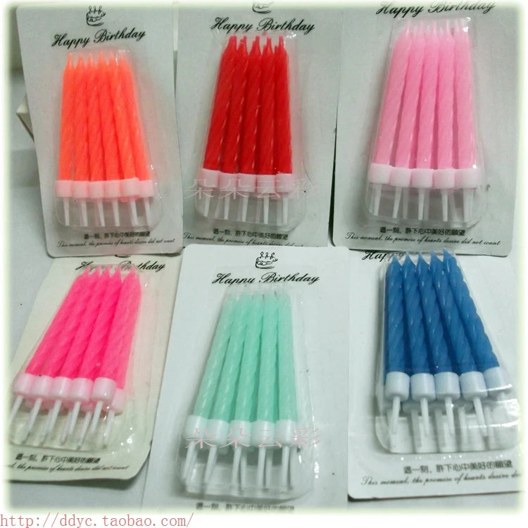 Slim Metallic Birthday Candles – Elegant Cake Topper - candletown.net