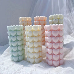 Heart Pillar Candle Mold - DIY Candle Making - candletown.net