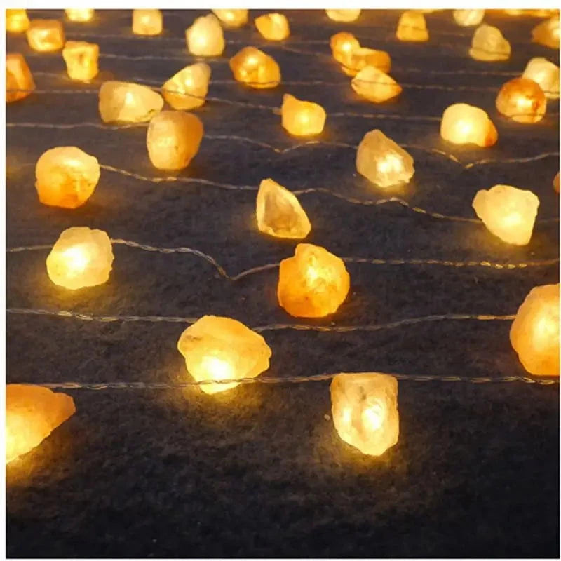 Himalayan Crystal Salt String Lights - candletown.net