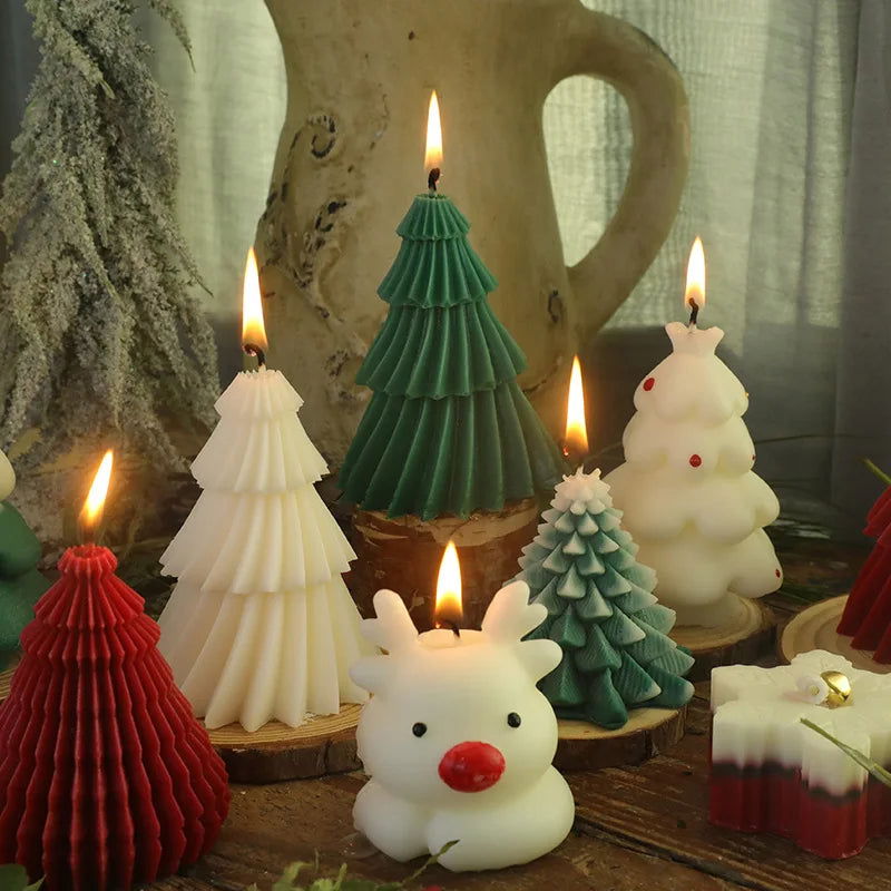 Holiday Shaped Scented Soy Wax Candles - Elegant and Festive Holiday Decoration - candletown.net