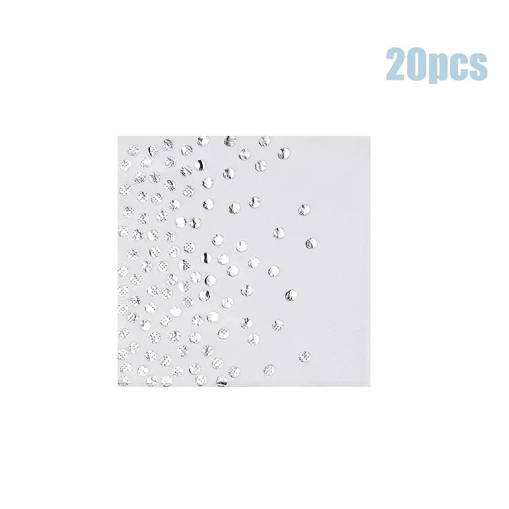 Holographic Disposable Tableware Set for Parties - candletown.net