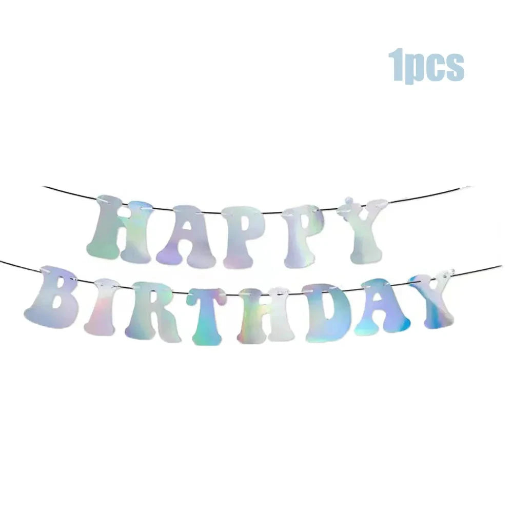 Holographic Disposable Tableware Set for Parties - candletown.net