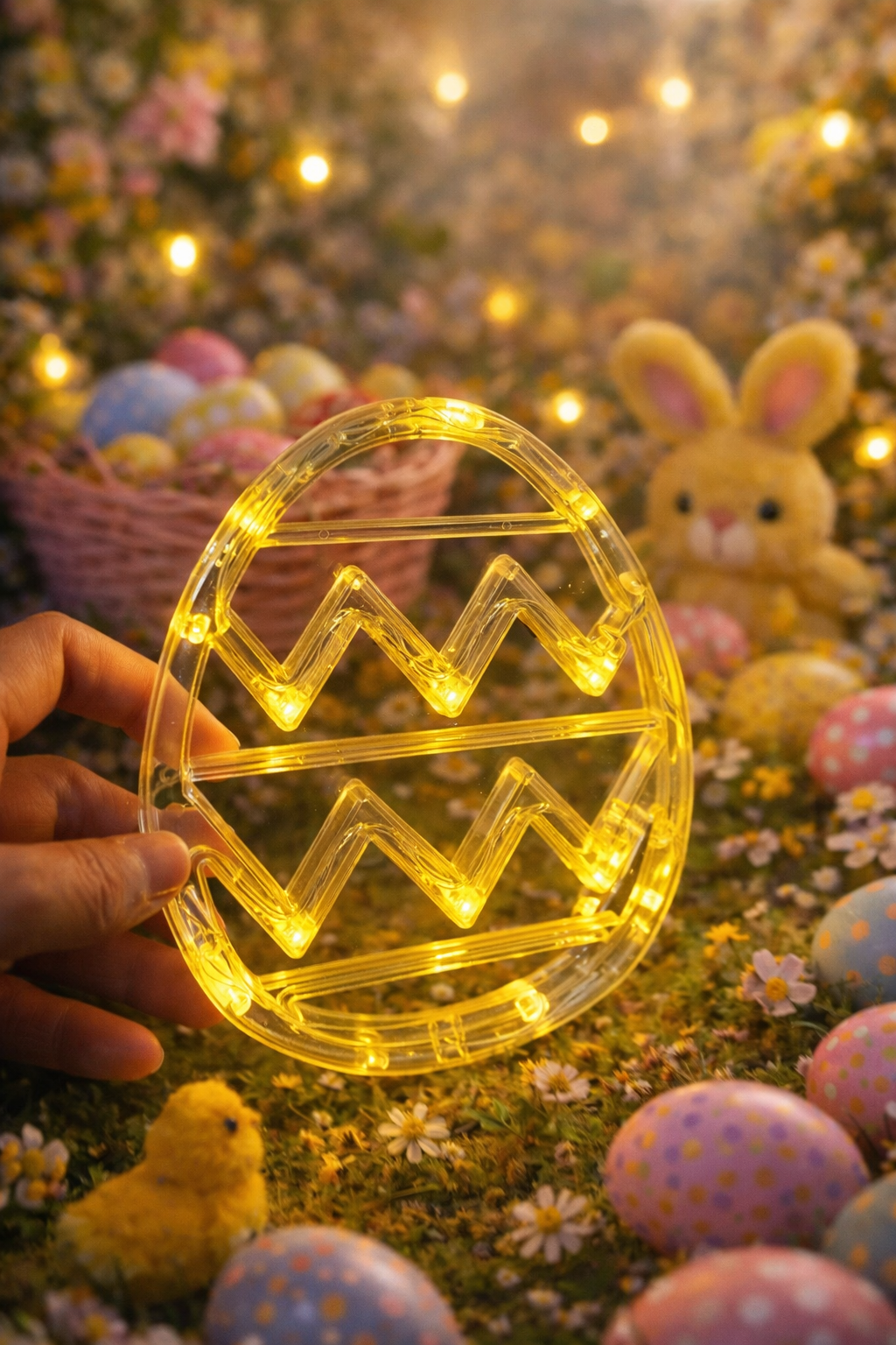 LED Easter Egg Window Light