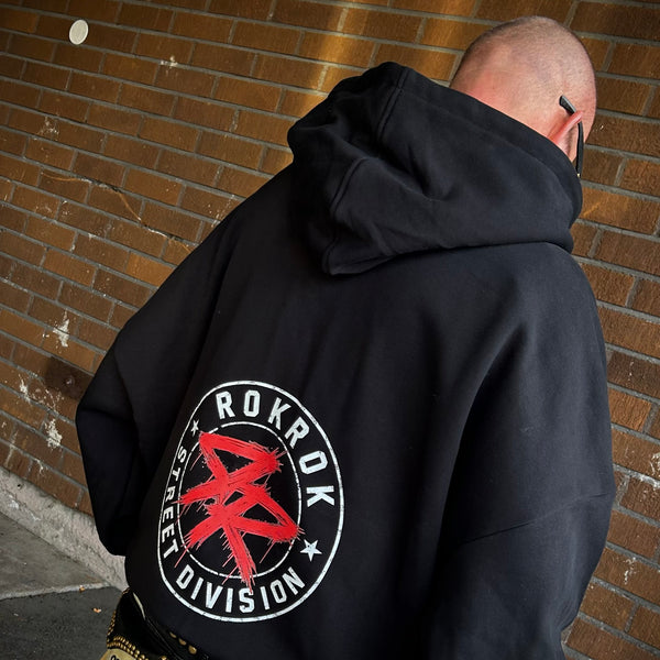 ROKROK Street Division Heavyweight Oversized Zip Hoodie – 460 GSM