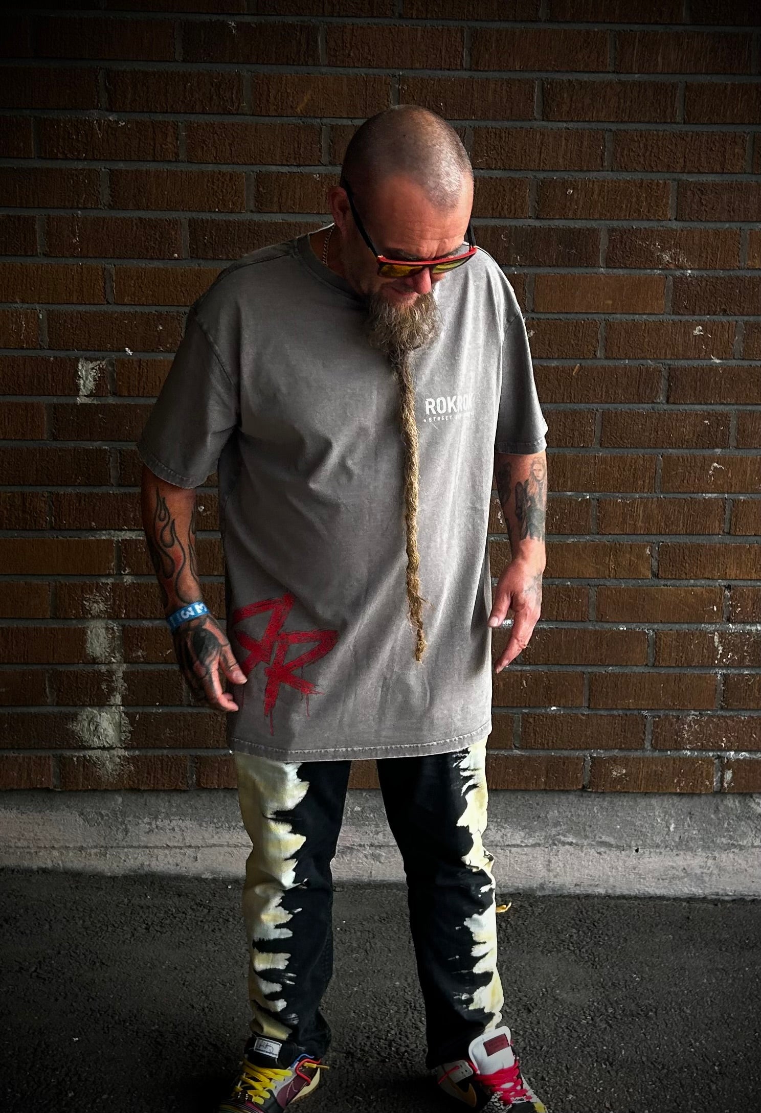 ROKROK Acid Washed Heavy Oversize T-Paita – 240 g/m²