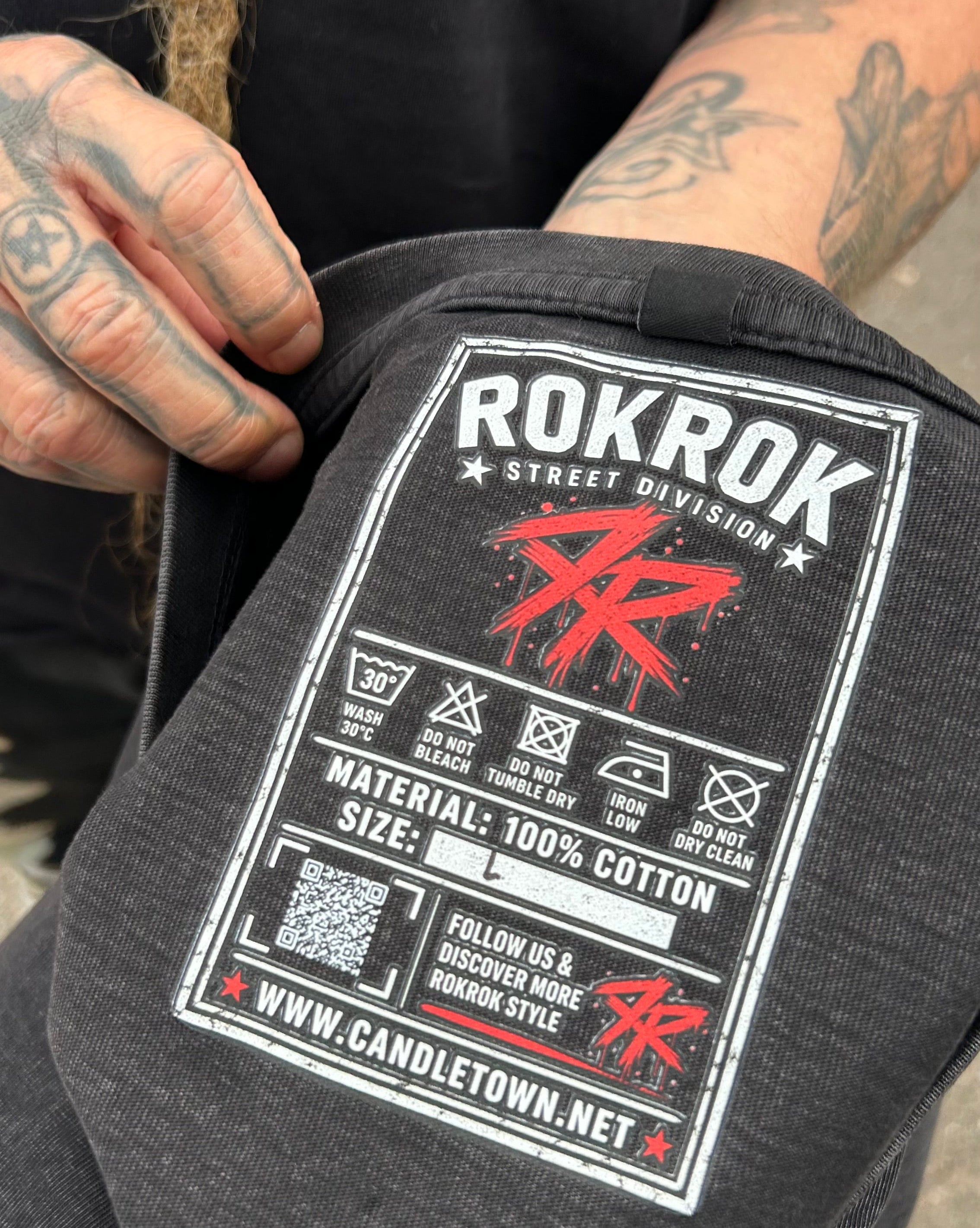ROKROK Acid Washed Heavy Oversize T-Paita – 240 g/m²