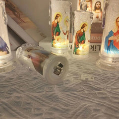 Jesus Christ Lamp - Flameless LED Devotional Prayer Candle - candletown.net