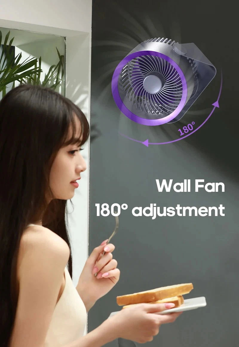 KINSCOTER Multifunctional Electric Fan Circulator Wireless Portable Home Quiet Ventilator Desktop Wall Ceiling Fan Air Cooler - candletown.net