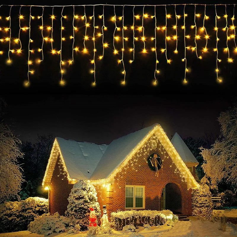 LED Fairy String Curtain Lights - Outdoor & Patio Decoration for Christmas and Parties - candletown.net
