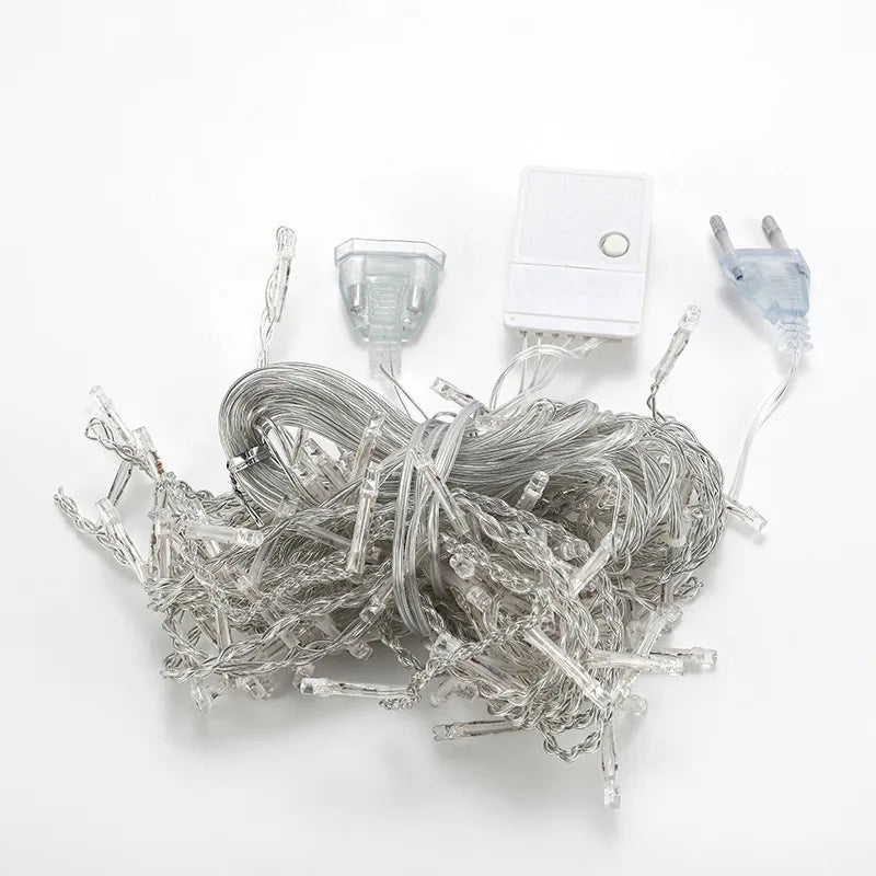 LED Fairy String Curtain Lights - Outdoor & Patio Decoration for Christmas and Parties - candletown.net