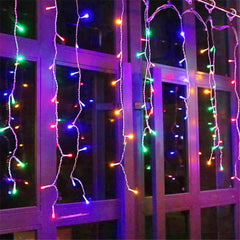 LED Festoon Icicle Curtain Lights - Outdoor Christmas & New Year Decoration - candletown.net