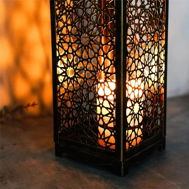 Middle Eastern Arab Metal Vintage Wind Lantern - candletown.net