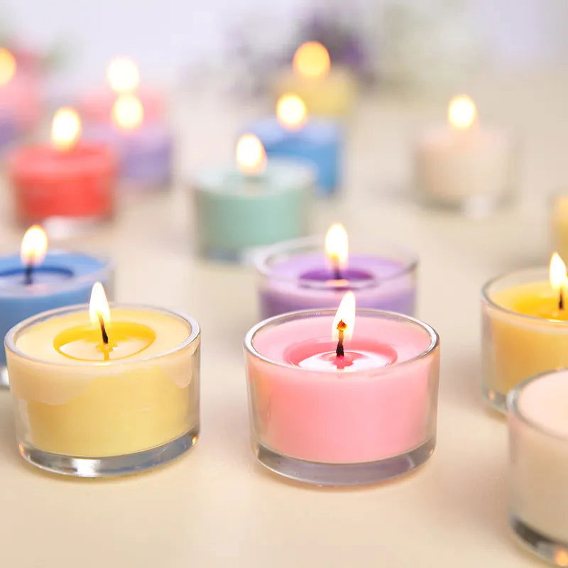Mini Glass Cup Aromatherapy Candles - Perfect Gifts for Weddings, Beautiful Home Decor, Romantic Dinner Candles, Smokeless - candletown.net