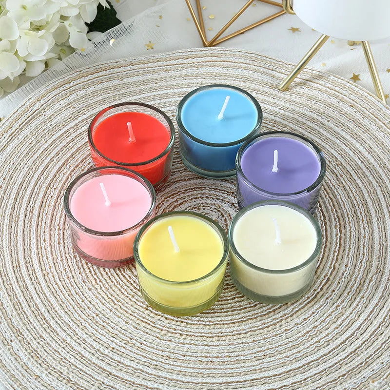 Mini Glass Cup Aromatherapy Candles - Perfect Gifts for Weddings, Beautiful Home Decor, Romantic Dinner Candles, Smokeless - candletown.net