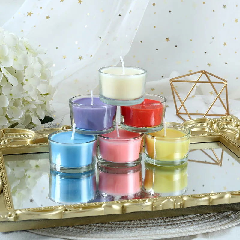 Mini Glass Cup Aromatherapy Candles - Perfect Gifts for Weddings, Beautiful Home Decor, Romantic Dinner Candles, Smokeless - candletown.net