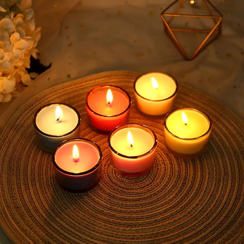 Mini Glass Cup Aromatherapy Candles - Perfect Gifts for Weddings, Beautiful Home Decor, Romantic Dinner Candles, Smokeless - candletown.net
