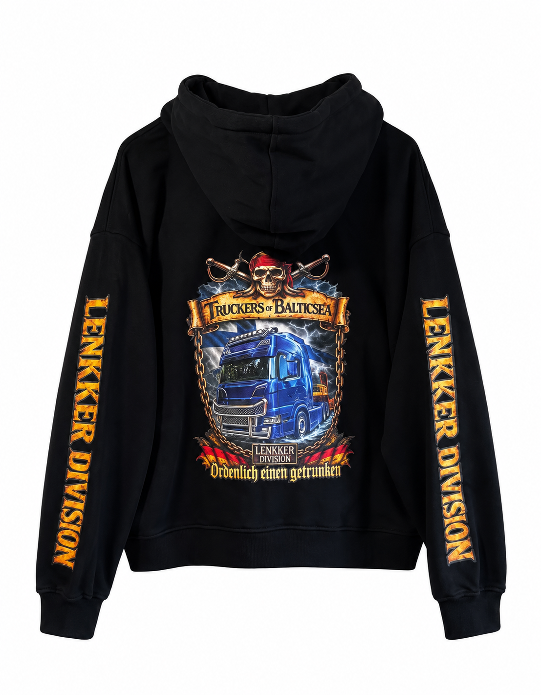 Lenkker Division Truckers of the Baltics Sea – Oversize Vetoketjuhuppari 460 g/m²