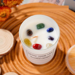 Natural Crystal Stone Aromatherapy Candle – Serenity and Style - candletown.net