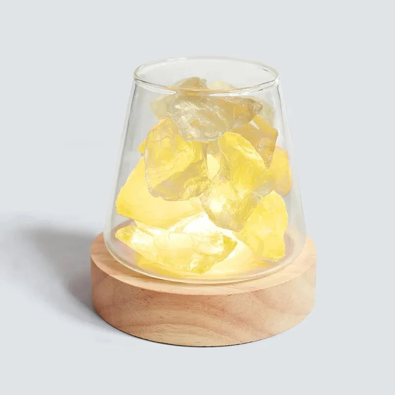 Natural Himalayan Salt Crystal Lamp with Essential Oil Diffuser - candletown.net
