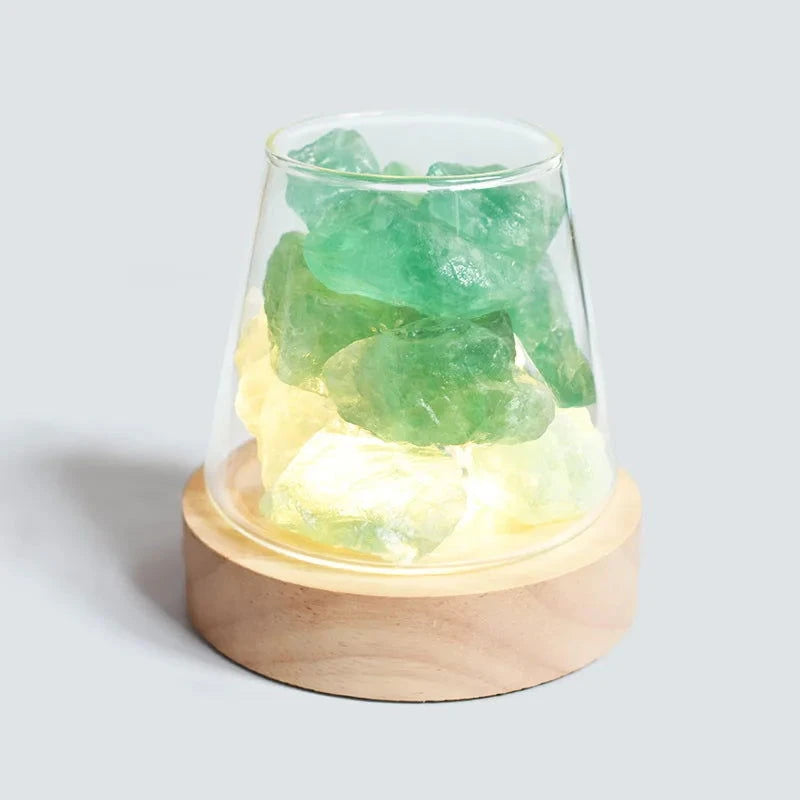 Natural Himalayan Salt Crystal Lamp with Essential Oil Diffuser - candletown.net