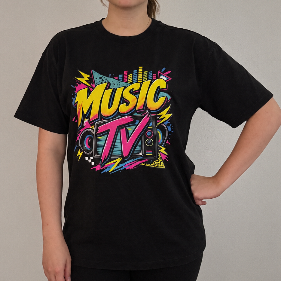 Music TV Erikoispaita – Retro T-Paita