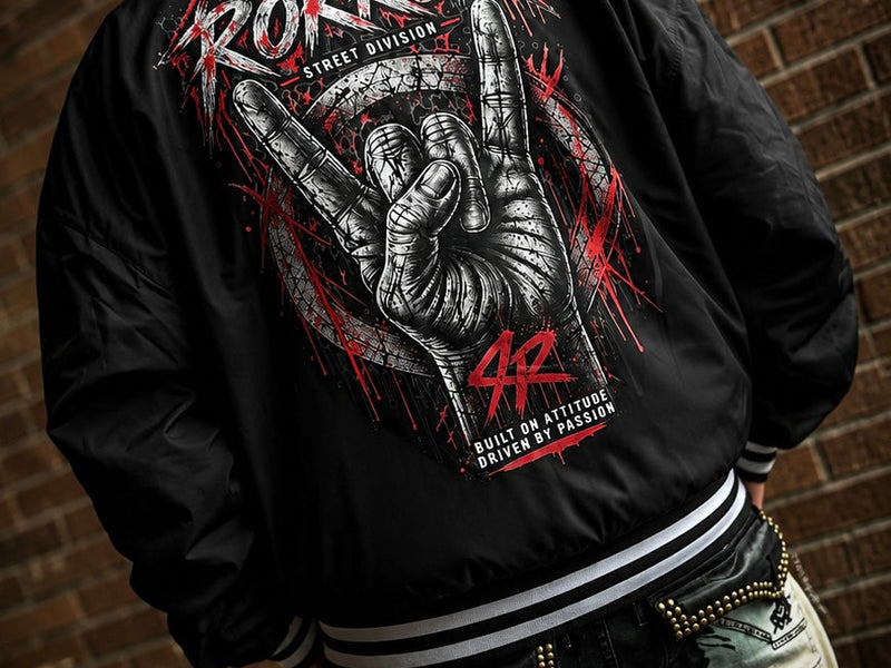 ROKROK Street Division Light College Jacket