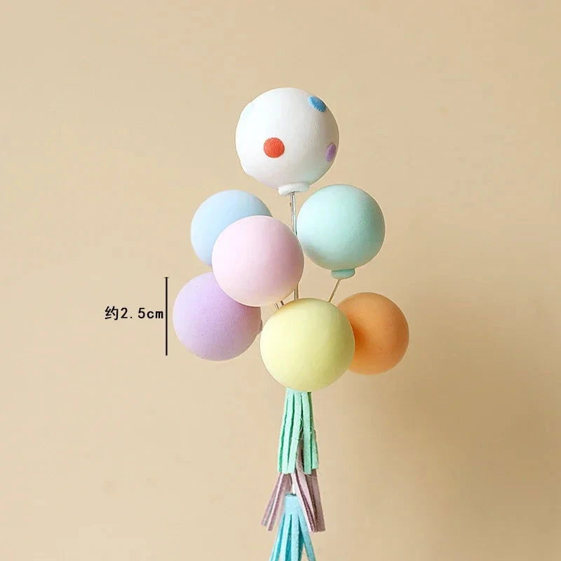 Rainbow Unicorn Cake Topper  Girl Baby Shower Birthday Decoration Kids Liked Unicorn Theme Decor Cupcake Party Baking Supplies - candletown.net