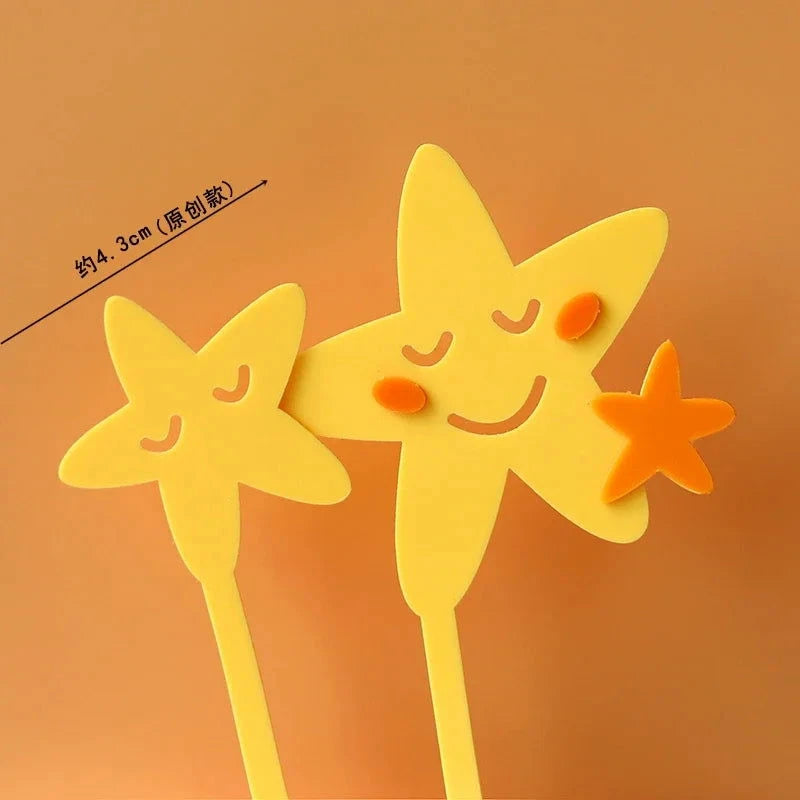 Rainbow Unicorn Cake Topper  Girl Baby Shower Birthday Decoration Kids Liked Unicorn Theme Decor Cupcake Party Baking Supplies - candletown.net