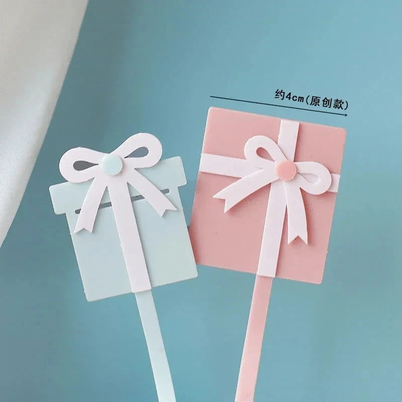 Rainbow Unicorn Cake Topper  Girl Baby Shower Birthday Decoration Kids Liked Unicorn Theme Decor Cupcake Party Baking Supplies - candletown.net