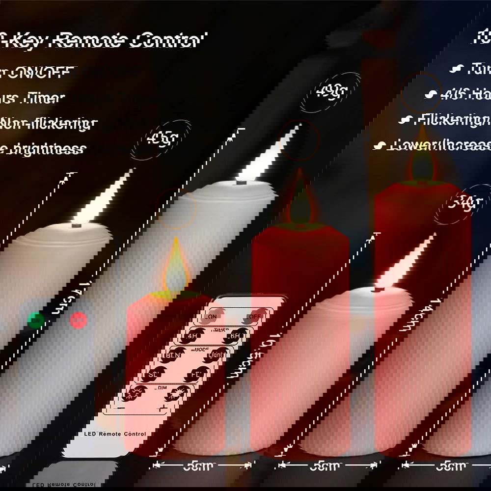 Rechargeable LED Candles - USB Charging & Waterproof Flickering Flame - candletown.net