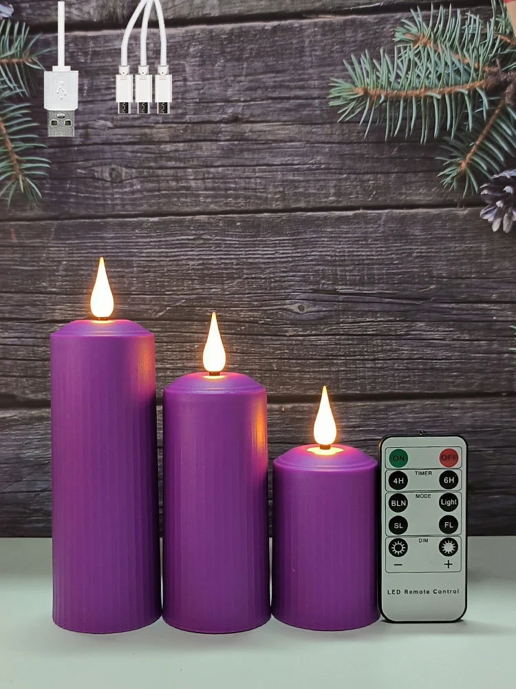 Rechargeable LED Candles - USB Charging & Waterproof Flickering Flame - candletown.net