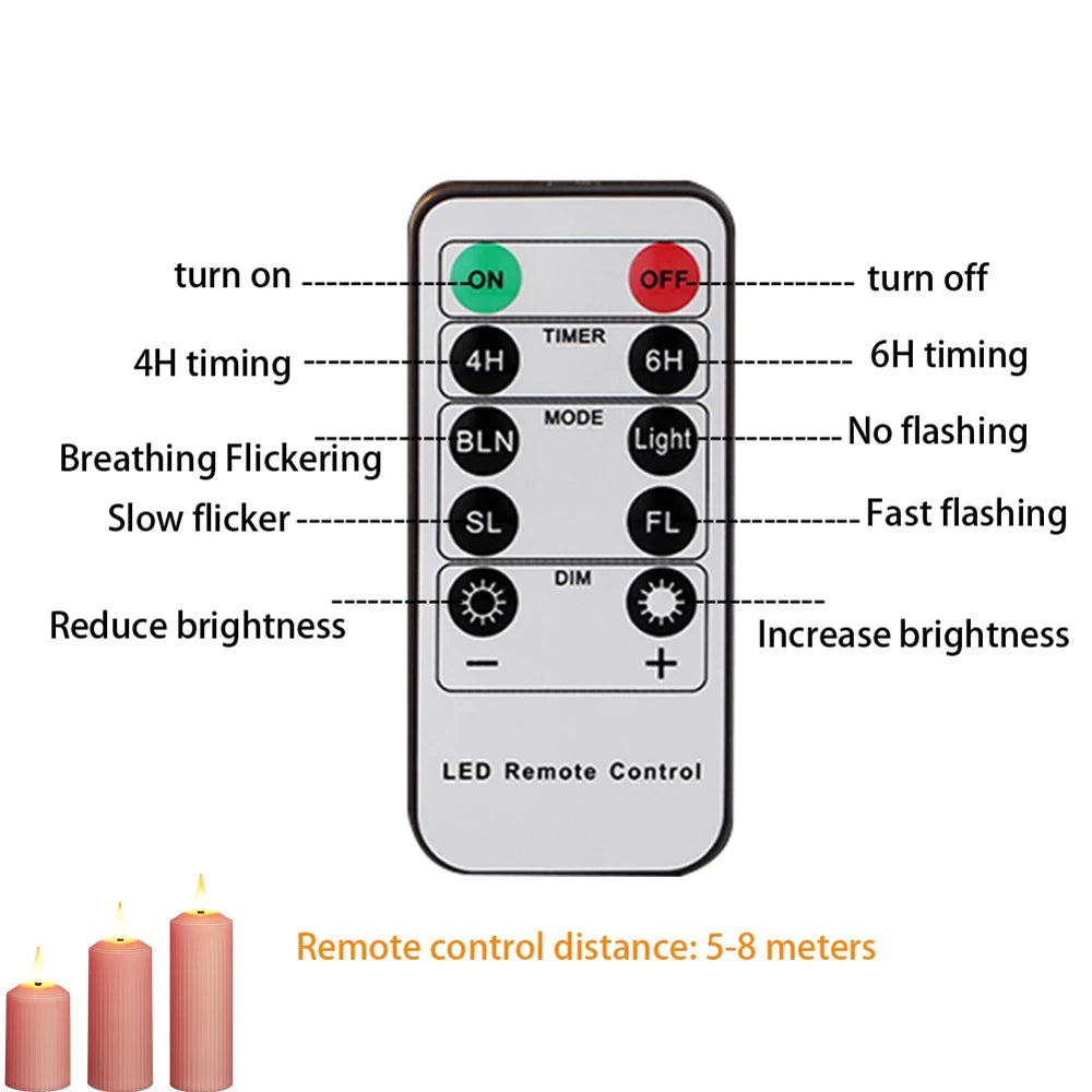 Rechargeable LED Candles - USB Charging & Waterproof Flickering Flame - candletown.net