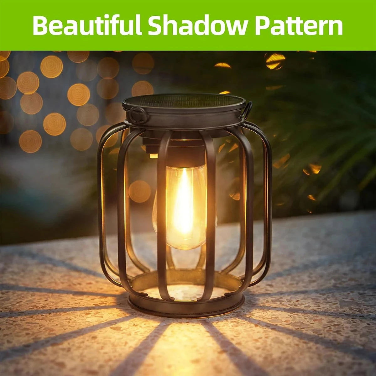 Retro Solar Hanging Lantern - candletown.net