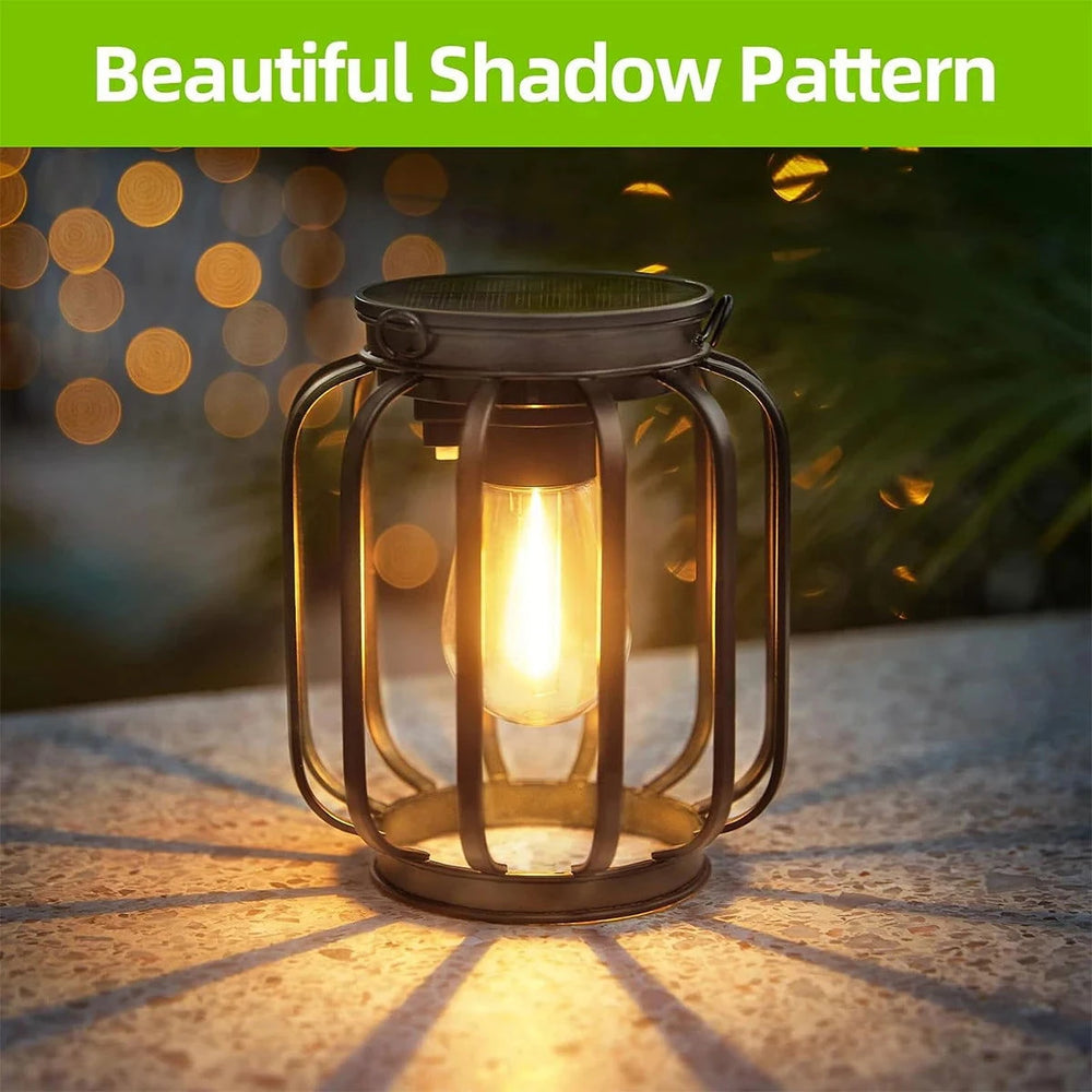 Retro Solar Hanging Lantern - candletown.net