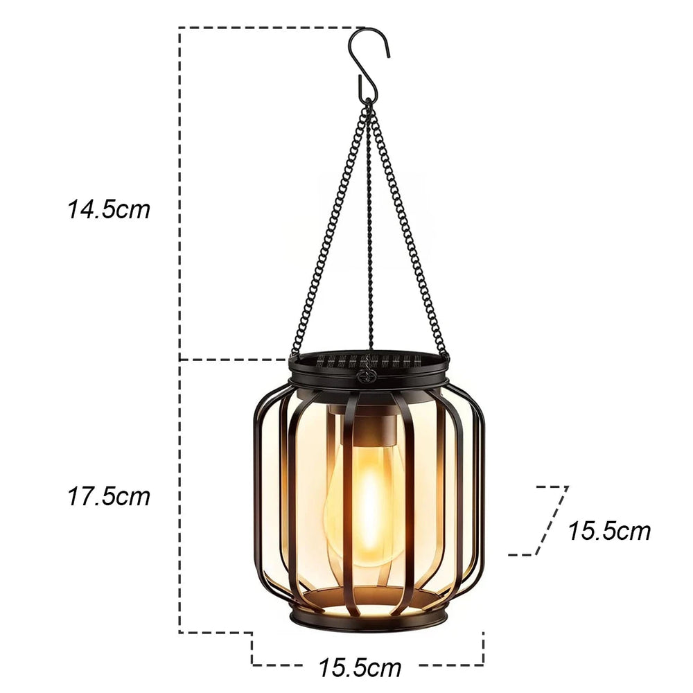 Retro Solar Hanging Lantern - candletown.net
