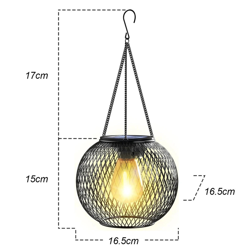 Retro Solar Hanging Lantern - candletown.net