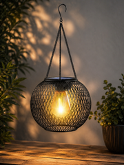 Retro Solar Hanging Lantern - candletown.net