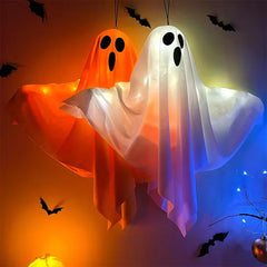 Halloween Ghost LED Hanging Decoration – Spooky Prop