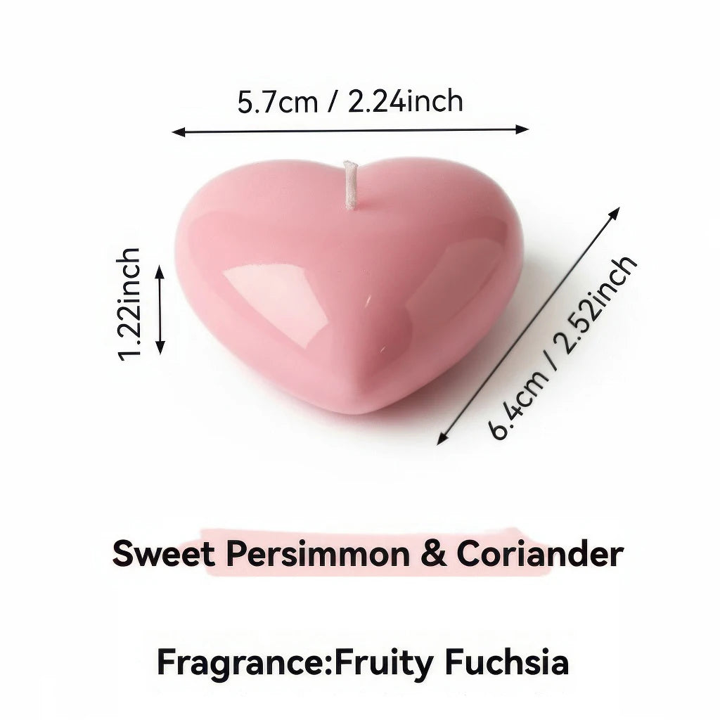 Heart Shaped Scented Candles – Valentine’s Day Set
