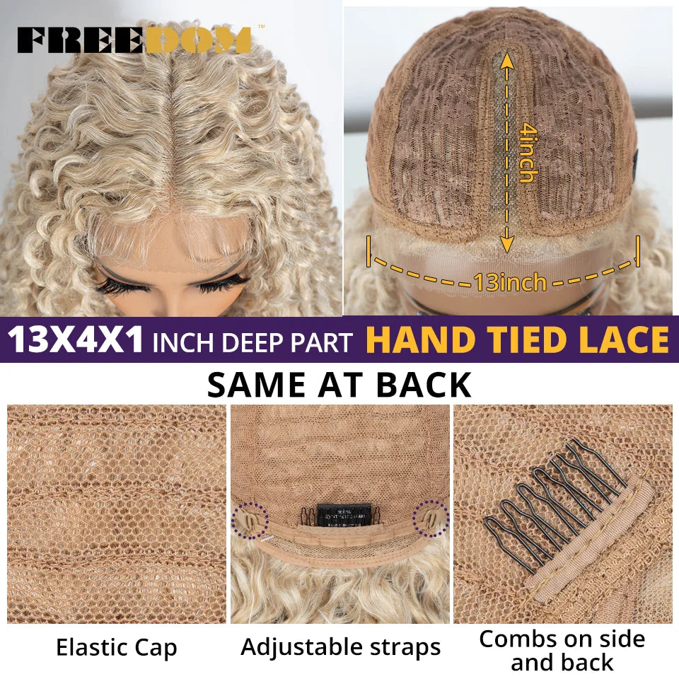 30 Inch (76 cm) Curly Lace Front Wig