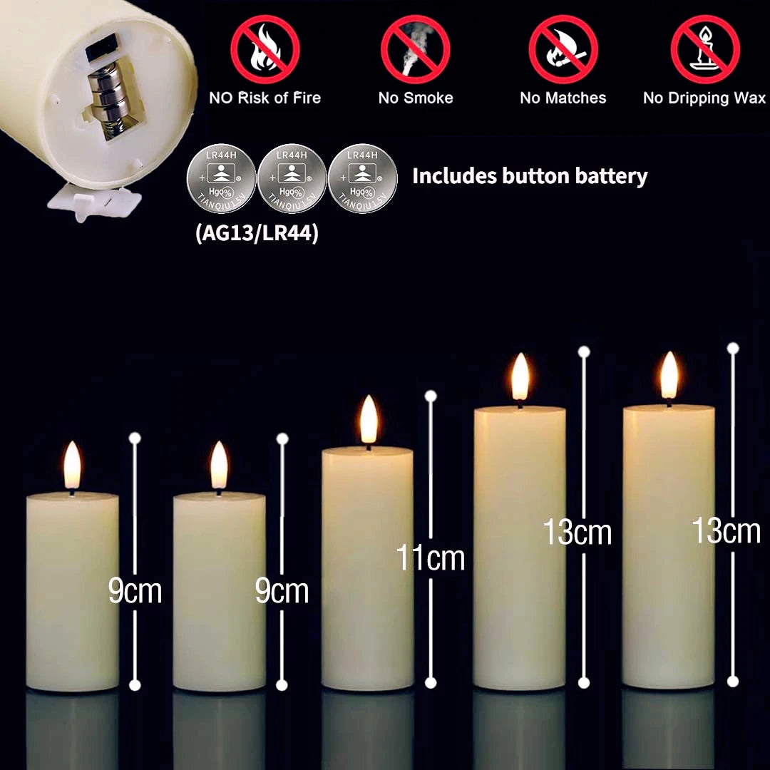 Flameless LED Candles Bulk Set - candletown.net
